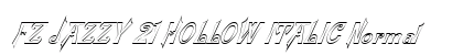 FZ JAZZY 21 HOLLOW ITALIC Normal preview
