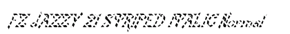 FZ JAZZY 21 STRIPED ITALIC Normal preview