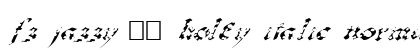 FZ JAZZY 33 HOLEY ITALIC Normal preview