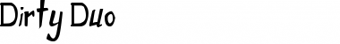 Dirty Duo Font