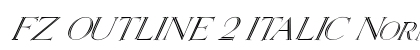 FZ OUTLINE 2 ITALIC Normal preview