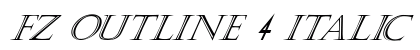 FZ OUTLINE 4 ITALIC Normal preview