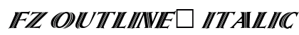 FZ OUTLINE 5 ITALIC Normal preview