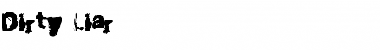 Dirty Liar Font