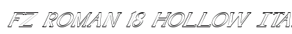 FZ ROMAN 18 HOLLOW ITALIC Normal preview