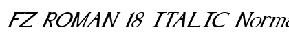 FZ ROMAN 18 ITALIC Normal preview