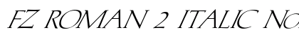 FZ ROMAN 2 ITALIC Normal preview
