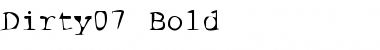 Dirty07 Font