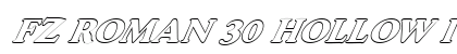 FZ ROMAN 30 HOLLOW ITALIC Normal preview