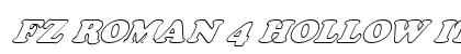 FZ ROMAN 4 HOLLOW ITALIC Normal preview