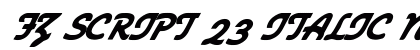 FZ SCRIPT 23 ITALIC Normal preview