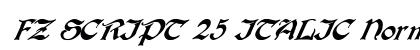 FZ SCRIPT 25 ITALIC Normal preview