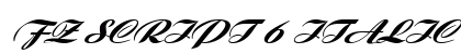 FZ SCRIPT 6 ITALIC Normal preview