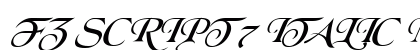 FZ SCRIPT 7 ITALIC Normal preview
