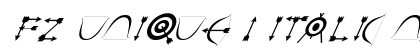 FZ UNIQUE 1 ITALIC Normal preview