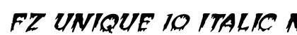 FZ UNIQUE 10 ITALIC Normal preview