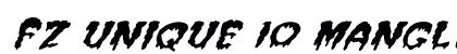 FZ UNIQUE 10 MANGLED ITALIC Normal preview