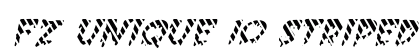 FZ UNIQUE 10 STRIPED ITALIC Normal preview
