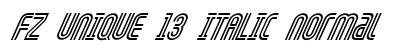 FZ UNIQUE 13 ITALIC Normal preview