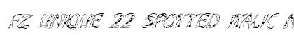 FZ UNIQUE 22 SPOTTED ITALIC Normal preview