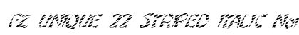 FZ UNIQUE 22 STRIPED ITALIC Normal preview