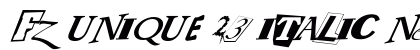 FZ UNIQUE 23 ITALIC Normal preview
