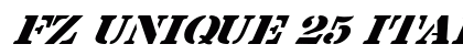 FZ UNIQUE 25 ITALIC Normal preview