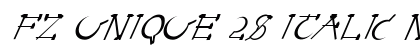 FZ UNIQUE 28 ITALIC Normal preview