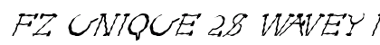 FZ UNIQUE 28 WAVEY ITALIC Normal preview