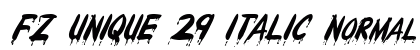 FZ UNIQUE 29 ITALIC Normal preview