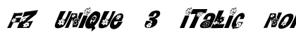 FZ UNIQUE 3 ITALIC Normal preview