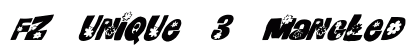 FZ UNIQUE 3 MANGLED ITALIC Normal preview