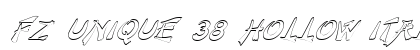 FZ UNIQUE 38 HOLLOW ITALIC Normal preview