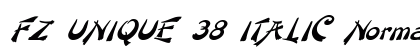 FZ UNIQUE 38 ITALIC Normal preview