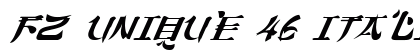 FZ UNIQUE 46 ITALIC Normal preview
