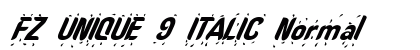 FZ UNIQUE 9 ITALIC Normal preview