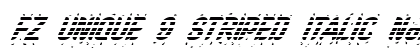 FZ UNIQUE 9 STRIPED ITALIC Normal preview