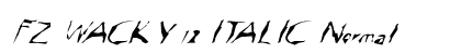FZ WACKY 12 ITALIC Normal preview