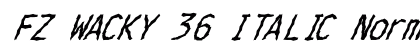 FZ WACKY 36 ITALIC Normal preview