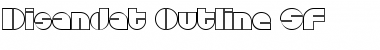 Disandat Outline SF Font