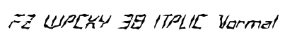 FZ WACKY 38 ITALIC Normal preview