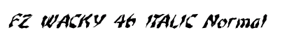 FZ WACKY 46 ITALIC Normal preview