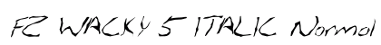 FZ WACKY 5 ITALIC Normal preview