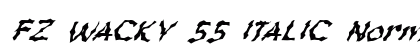 FZ WACKY 55 ITALIC Normal preview