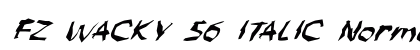FZ WACKY 56 ITALIC Normal preview