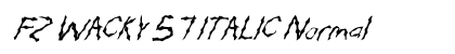 FZ WACKY 57 ITALIC Normal preview