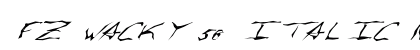 FZ WACKY 58 ITALIC Normal preview