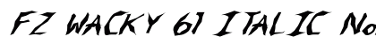 FZ WACKY 61 ITALIC Normal preview