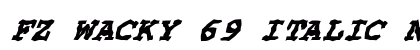 FZ WACKY 69 ITALIC Normal preview