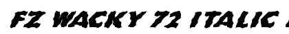 FZ WACKY 72 ITALIC Normal preview